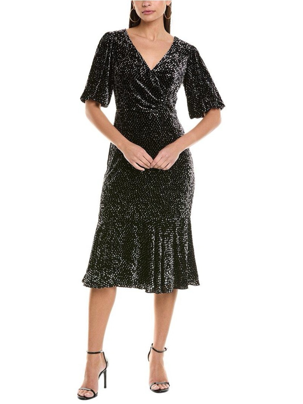NWT Shoshanna Colette Silk-Blend Midi Dress size 4